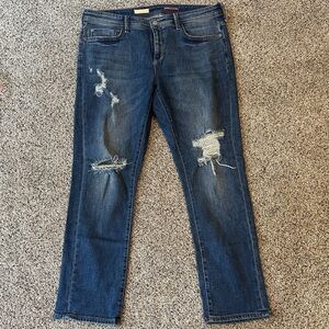 Pilcro Anthropologie Distressed Slim Boyfriend Crop, Size 29, Like New